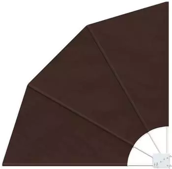 vidaXL Balkon Sichtschutz 160 x 160 cm Polyester Braun