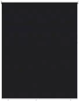 vidaXL Au&szlig;en-Rollo mit UV-Schutz, schwarz, 205x140cm (42041255)