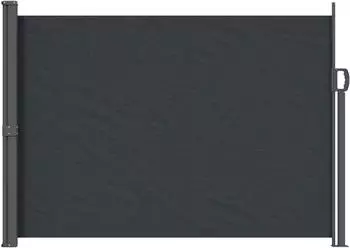 vidaXL Ausziehbare Seitenmarkise 120x300cm schwarz (42035569)