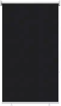 vidaXL Außenrollo UV-Schutz schwarz 65x230cm (B x H)