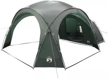 vidaXL Seitenzelt olivegr&uuml;n 410x410x250cm, Polyester und Stahl