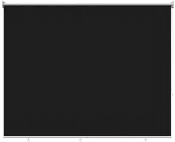 vidaXL Außenrollo 90% UV-Block Schwarz 200 x 140 cm HDPE