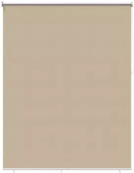 vidaXL Außenrollo mit UV-Schutz, beige, 185x140cm, Polyester