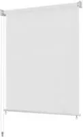 vidaXL Au&szlig;enrollo 125 (B)x230 (H) cm Wei&szlig;