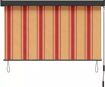 vidaXL Rollo Mehrfarbig 60 x 250 cm Stoff und Aluminium