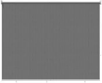vidaXL Au&szlig;enrollo 90% UV-Block Hellgrau 140 x 140 cm HDPE
