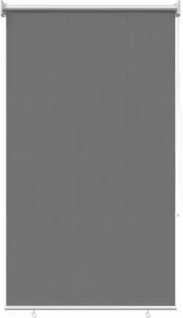 vidaXL Au&szlig;enrollo 90% UV-Block Hellgrau 80 x 140 cm HDPE