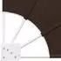 vidaXL Balkon Sichtschutz 210 x 210 cm Polyester Braun