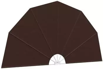 vidaXL Balkon-Sichtschutz Ø 320cm, Polyester, braun (42037151)