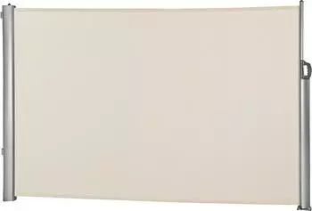 Leco Seitenmarkise 1,6x3 m mit Aluminium-/Stahlrohrgestell natur