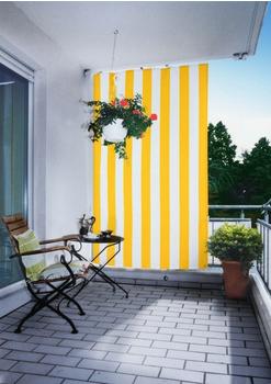 Floracord Senkrecht-Sonnensegel 140 x 230 cm gelb-weiß