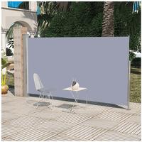 vidaXL Ausziehbare Seitenmarkise 160x300 cm Grau