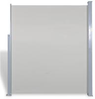 vidaXL Seitenmarkise 160x300 cm Cremewei&szlig;