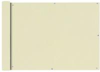 vidaXL Balkonsichtschutz Oxfordgewebe 75x400 cm Creme