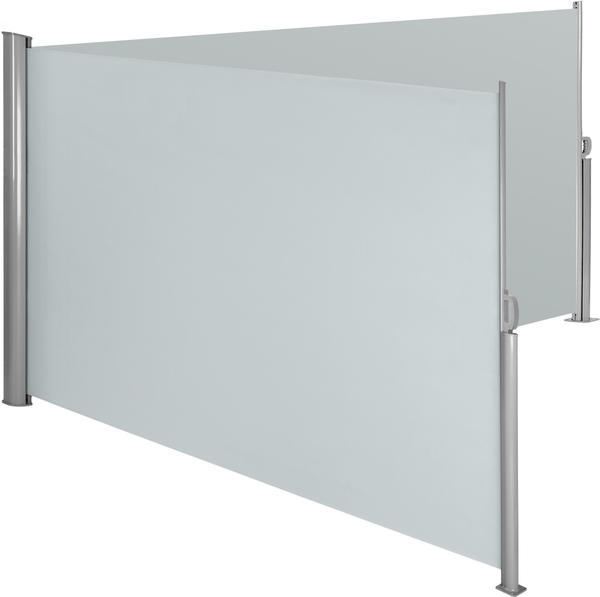 TecTake Alu Doppel Seitenmarkise 160x600cm grau (402331)