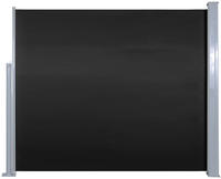 vidaXL Ausziehbare Seitenmarkise 120x300 cm Schwarz