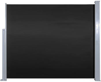 vidaXL Seitenmarkise 120x300cm schwarz