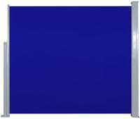 vidaXL Ausziehbare Seitenmarkise 120x300 cm Blau