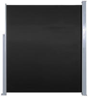 vidaXL Ausziehbare Seitenmarkise 160x500 cm Schwarz