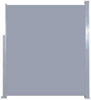 vidaXL Ausziehbare Seitenmarkise 160x500 cm Grau