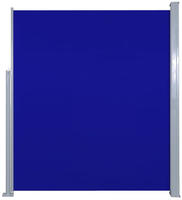 vidaXL Ausziehbare Seitenmarkise 160x500 cm Blau
