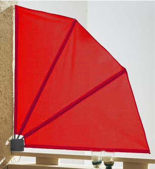 Grasekamp Sichtschutzfächer Premium 140 x 140 cm rot