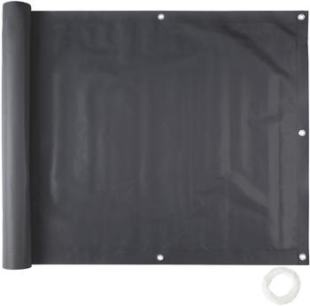 TecTake Balkon Sichtschutz Variante 1 schwarz 90cm (402706)