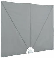 vidaXL Faltbarer Terrassen-Seitenf&auml;cher Grau 300&times;200 cm