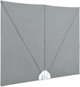 vidaXL Faltbarer Balkonf&auml;cher grau 400&times;200cm (44566)