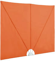 vidaXL Faltbarer Terrassen-Seitenf&auml;cher Terracotta-Rot 400&times;200 cm
