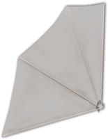 vidaXL Faltbarer Balkonf&auml;cher Creme 140&times;140 cm