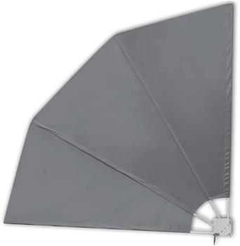 vidaXL Faltbarer Balkonf&auml;cher grau 210&times;210cm (41573)