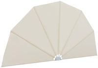 vidaXL Faltbarer Terrassen-Seitenf&auml;cher Creme 160 cm