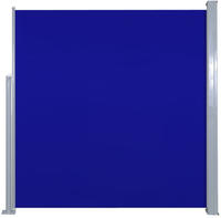 vidaXL Ausziehbare Seitenmarkise 140x300 cm Blau