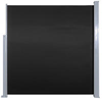 vidaXL Ausziehbare Seitenmarkise 140x300 cm Schwarz