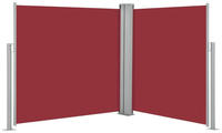 vidaXL Ausziehbare Seitenmarkise Rot 100 x 600 cm