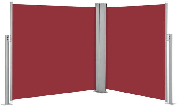 vidaXL Doppel-Seitenmarkise 600 x 100 cm rot
