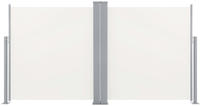 vidaXL Ausziehbare Seitenmarkise Cremewei&szlig; 100 x 600 cm