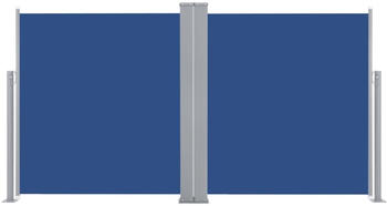 vidaXL Doppel-Seitenmarkise 600 x 100 cm blau