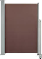 vidaXL Ausziehbare Seitenmarkise 120x300 cm Braun