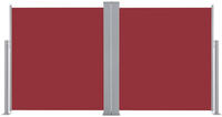 vidaXL Ausziehbare Seitenmarkise 170 x 600 cm Rot