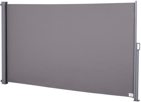 Outsunny Seitenrollo Polyester grau 300x160 cm 840-210