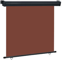 vidaXL Balkon-Seitenmarkise 165x250 cm Braun