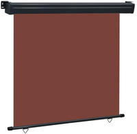 vidaXL Balkon-Seitenmarkise 175x250 cm Braun