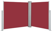 vidaXL Ausziehbare Seitenmarkise Rot 120 x 600 cm