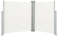 vidaXL Ausziehbare Seitenmarkise Creme 140 x 600 cm