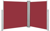 Ausziehbare Seitenmarkise Rot 140 X 600 Cm - Vidaxl