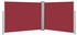 vidaXL Ausziehbare Seitenmarkise rot 170 x 1000 cm 48495