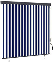 Au&szlig;enrollo 160x250 Cm Blau Und Wei&szlig; Vidaxl
