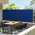 vidaXL Ausziehbare Seitenmarkise 600 x 160 cm blau 313377